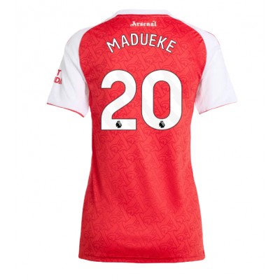 Ženski Nogometni dresi Arsenal Noni Madueke #20 Domači 2025-26 Kratek Rokav Ženski Nogometni dresi Arsenal Noni Madueke #20 Domači 2025-26 Kratek Rokav